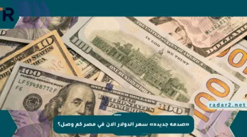 «صدمة جديدة» سعر الدولار الآن في مصر كم وصل؟